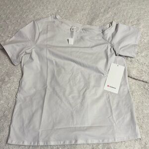 New  Lululemon Off-The Shoulder Tee White